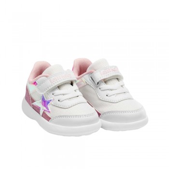 Παιδικό sneaker LELLI KELLY celestia LK7802 AA52 Λευκό-ροζ